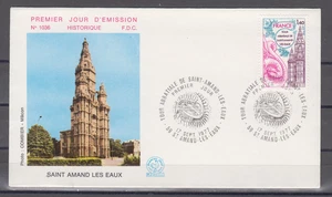 FRANCE : 1977  MINT  FDC  - SCOTT # 1543  ABBEY SAINT-AMAND LES EAUX - Picture 1 of 1