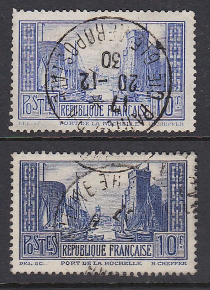 France 1929-31 Used Stampex Le Havre 10fr Republique Francaise SG474a&b II & IIA - Image 1 of 1