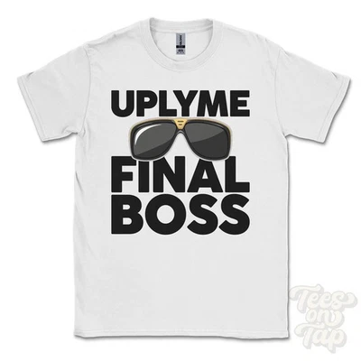 CAMISETA UPLYME FINAL BOSS Divertida Regalo Navidad Devon East England Ibiza Parodia - Imagen 1 de 2