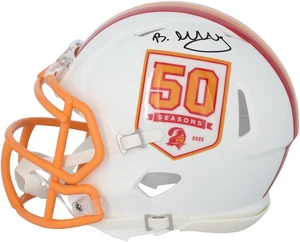 Bucky Irving Tampa Bay Buccaneers signierter Riddell 50. Saison Retro Mini Helm - Bild 1 von 4