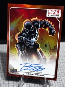 Agent Venom 2023 Upper Deck Marvel Platinum Artist Auto Orange Rainbow /35 #94 - Bild 1 von 2