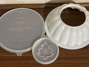 Vintage Tupperware JEL-N-SERVE Jello Mold #616-3 Christmas Tree Shape - Picture 1 of 6
