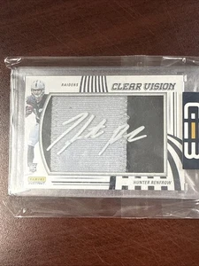 2019 Panini Instant Clear Vision Hunter Renfrow 1/1  RPA Rookie Auto - Picture 1 of 4