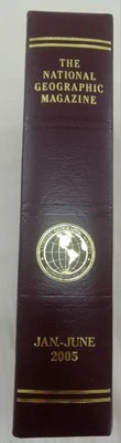 Nat Geo Jan–June 2005 VG+ | Faux Leather Case | 6-Issue Magazine Set - Image 1 of 4