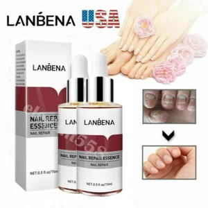 2PC LANBENA Nail Repair Essence Remove Onychomycosis Serum Fungal Nail Treatment - Picture 1 of 11