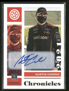 Austin Cindric 2021 Chronicles Gold Auto 5/10 - Picture 1 of 2