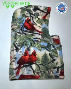 ZooFleece Kardinal Kopfbedeckung Sturmhaube Skimaske Kardinäle Vogel rot Kapuze Gesicht Mütze - Bild 1 von 5