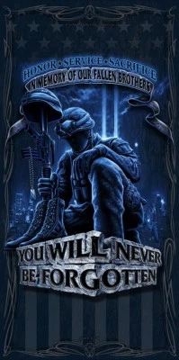 Nueva toalla de regalo para piscina de playa nunca olvidada soldado estadounidense ejército marines Foto 1 de 2