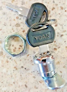 Yoan Cabinet Lock with 2 Keys – Secure Access Control, Keyed Locking System, New - Picture 1 of 1