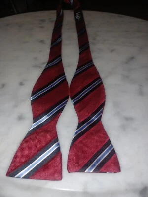 Nicole Miller Men's 100% Silk Bow Tie Foto 1 de 4