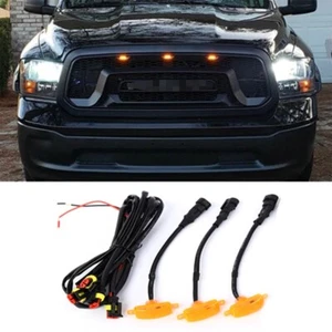 3pcs For Dodge Ram 1500 2500 3500 LED Grille Running Marker Lights Raptor Style - Picture 1 of 12