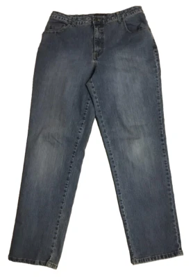 Pantalones de mezclilla elásticos L.A. Blues para mujer 16WT azul 34W x 32L Foto 1 de 4