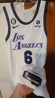 Camiseta Lebron James 2022-23 Los Angeles Lakers NBA Nike City Ed Auténtica Talla 48 Foto 1 de 4