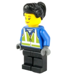 LEGO® Woman Lime Safety Vest Minifigure™ hol279 Chinese New Year Ice Festival - Picture 1 of 6