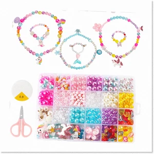 600-Piece Pop Beads Art Set - DIY Jewelry Making with String - Hair Clasp, Neckl - Picture 1 of 7