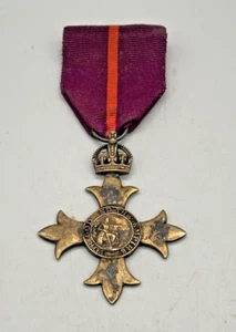 Officer of the Order of the British Empire Medal MBE Sterling Silver - Picture 1 of 9