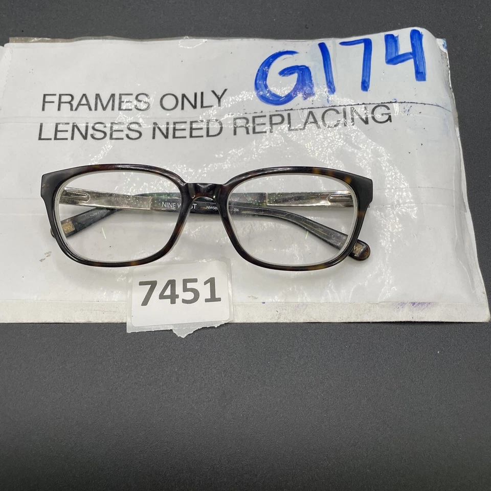 Nine West NW5076 206 DARK TORTOISE  sparkly stone 51-17-135 FLEX HINGES  G174 - Изображение 1 из 4