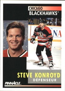 1991-92 Pinnacle French Hockey #180 Steve Konroyd