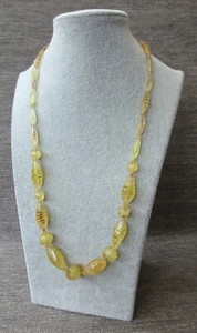 (E) Cadena de cristal de Murano real / cadena de cristal de Murano aprox 60 cm cítrico / amarillo - Imagen 1 de 1