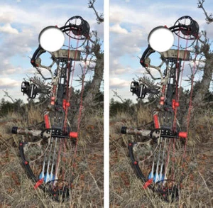Compound Bow Themed Cornhole Wrap Decal with Free Laminate Included - Bild 1 von 1