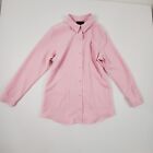 Denim & Co Pink Womens Jacket Coat Button Up Polyester