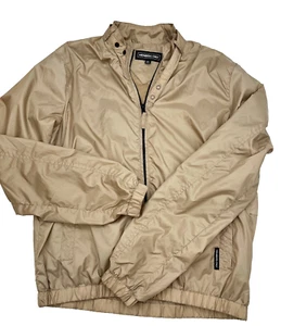 Vintage Members Only Jacket Men's Medium Beige Tan Khaki Racer 80s 90s - Picture 1 of 9