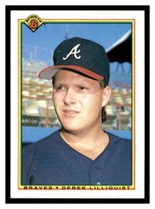 1990 Bowman #7 DEREK LILLIQUIST Atlanta Braves