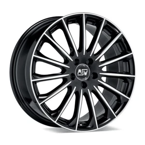 Llantas De Aleación MSW 30 7,5x17 ET 27 5x112,00 BLACK Full Polished (GBFP) - Imagen 1 de 1