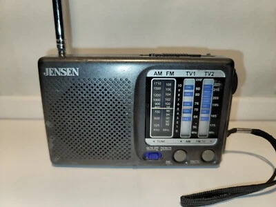 Receptor de radio de bolsillo portátil de 12 canales de colección Jensen MR-400 AM/FM/TV1/TV2 Foto 1 de 4