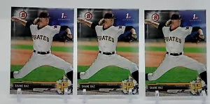 (3) SHANE BAZ 2017 Primer BOWMAN DRAFT 1er RC TAMPA BAY RAYS Novato 🔥 - Imagen 1 de 8