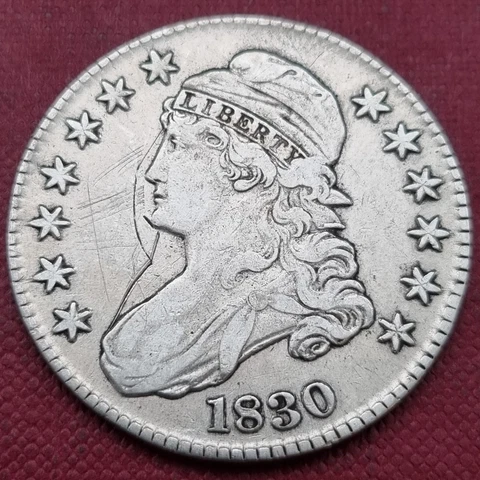 1830 Capped Bust Half Dollar 50c Better Grade XF Details #60159 Cover