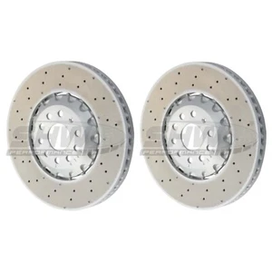 SHW Performance Bremsscheiben vorne gelocht 357x34mm X2 für VW Golf MK8 R CS S3 8Y - Bild 1 von 4