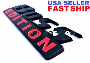 BOSS EDITION Mate Black Fit All Cars Trucks logo CUSTOM EMBLEM Self Adhesive 3D