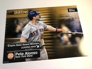 2020 Topps Peter Pete Alonso Highlights Jumbo 5x7 Mets 7 02/10 - Picture 1 of 1