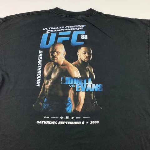 UFC 88 Breakthrough Chuck Liddell Rashad Evans T-Shirt Mens 3XL 2008 MMA Cover