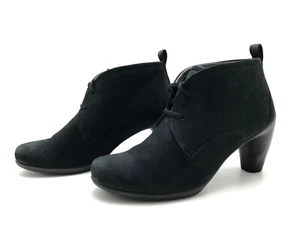 ECCO Damen Stiefel Gr. 37 Stiefeletten Schnürboots Ankle Boots Komfort Schwarz - Bild 1 von 4