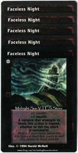 Faceless Night x4 + 1 Jyhad V:TES VTES Vampire CCG - Picture 1 of 1