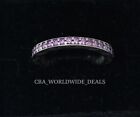 Pandora Sterling Silver Purplething Eternity Ring Size: 54 (7)