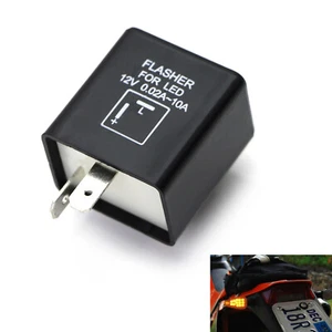 2-Pin Electronic LED Flasher Relay Fix For Turn Signal Light Fast Hyper Flash - Picture 1 of 9
