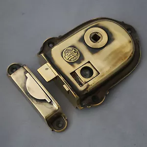 Victorian Brass Cromwell Rim Latch - Picture 1 of 5