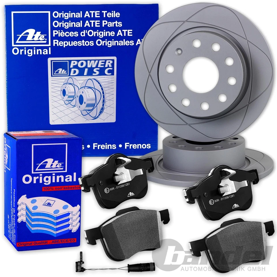 ATE Powerdisc Disques 276mm + Revêtements Avant pour Mercedes Classe A W169 - Photo 1/4