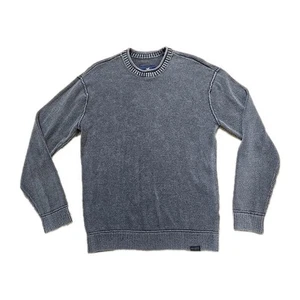 Hollister Mens Gray Long Sleeve Crew Neck Knit Sweater Pullover Size M - Picture 1 of 11