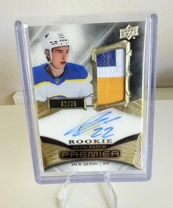 2022-23 UD Jack Quinn Acetate Premier Rookie Auto Patch /35 RPA Sabres AR-JQ - Bild 1 von 2