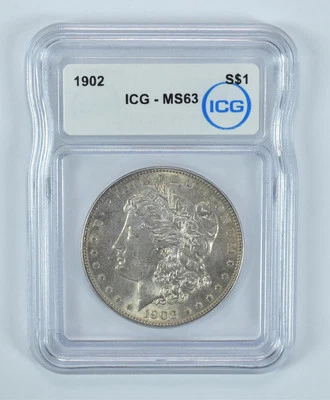 1902 Morgan Silver Dollar MS63 ICG - Image 1 of 4