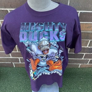 Vintage 1993 Salem Sportswear Mighty Ducks On The Pond Disney Shirt - Size XL - Bild 1 von 9