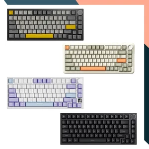 Mechanical Gaming Keyboard 75% RGB Wireless/Wired Hot-Swap Knob UK Layout - Picture 1 of 17