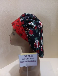 Nutcracker Christmas/Winter Women's Bouffant Surgical Scrub Hat/Cap Handmade - Picture 1 of 5