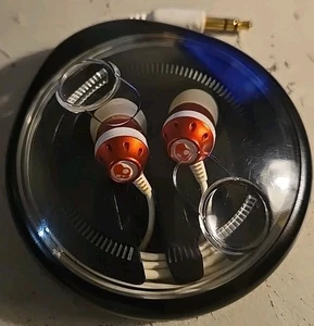 Skullcandy Ink'd kabelgebundene Ohrhörer mit Mikrofon, rot weiß, Hülle - Bild 1 von 7