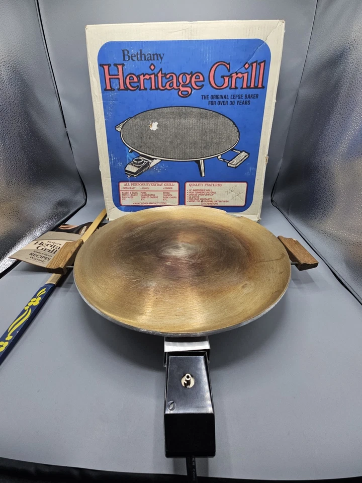 Plancha Bethany Housewares Heritage Grill Lefse Modelo 730 Aluminio 16" Probada Foto 1 de 4