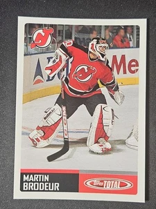 02-03 Topps Total Martin Brodeur 🚨🚨🚨 New Jersey Devils Checklist - Picture 1 of 2